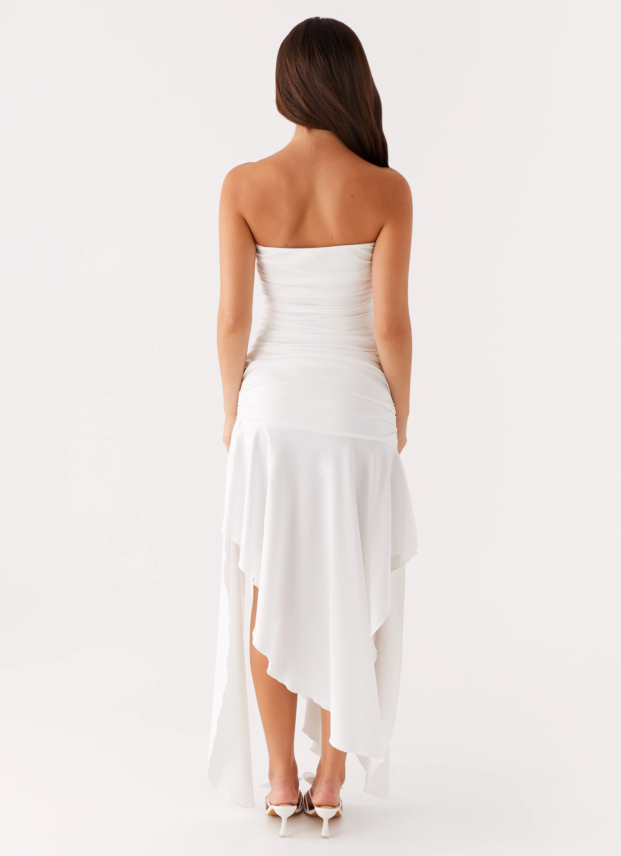 Ora Strapless Maxi Dress - White