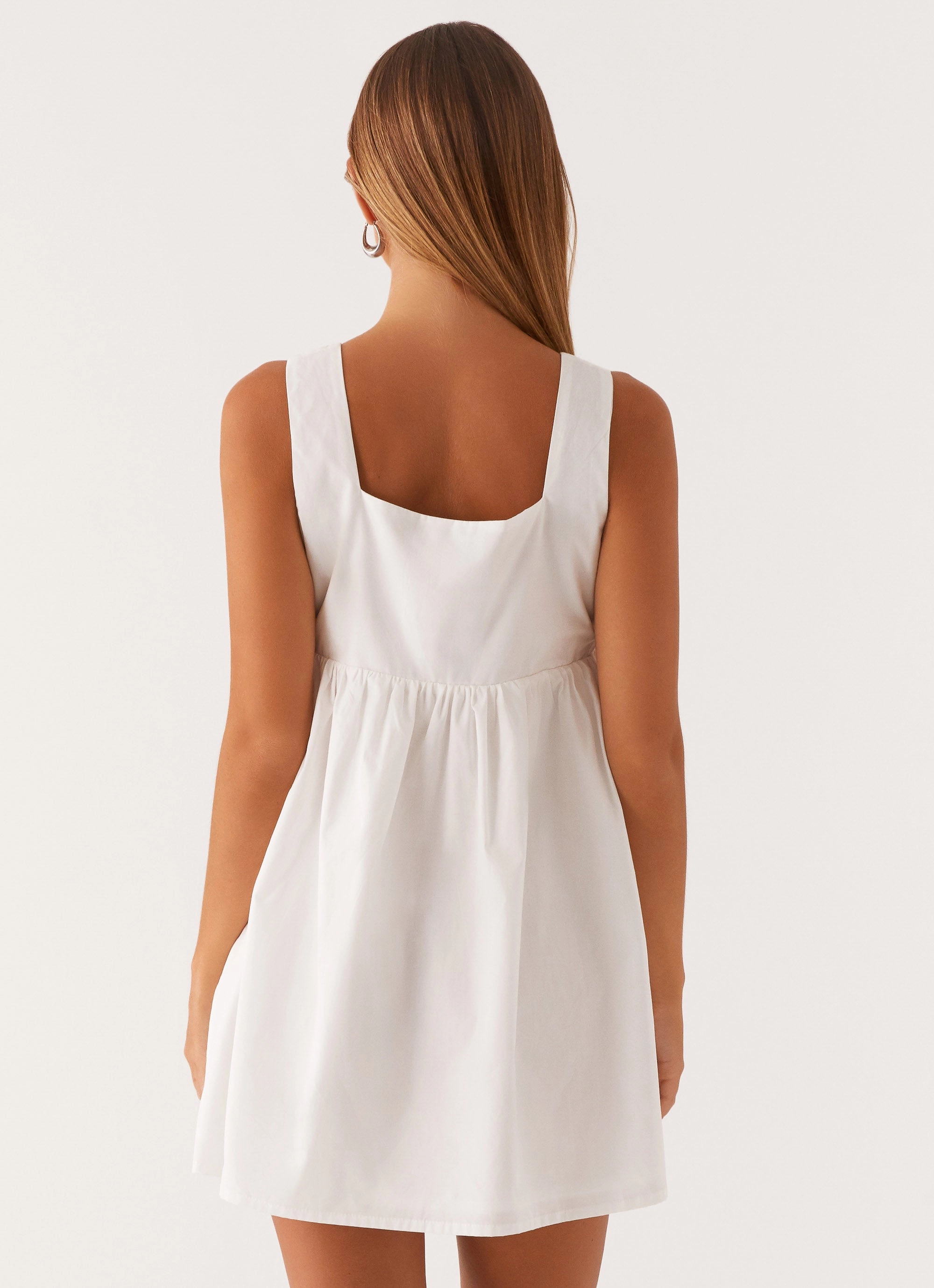 Ottoline Babydoll Mini Dress - White