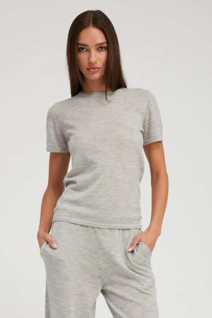 Oxford Ultra Fine Cashmere Tee BondedSeams