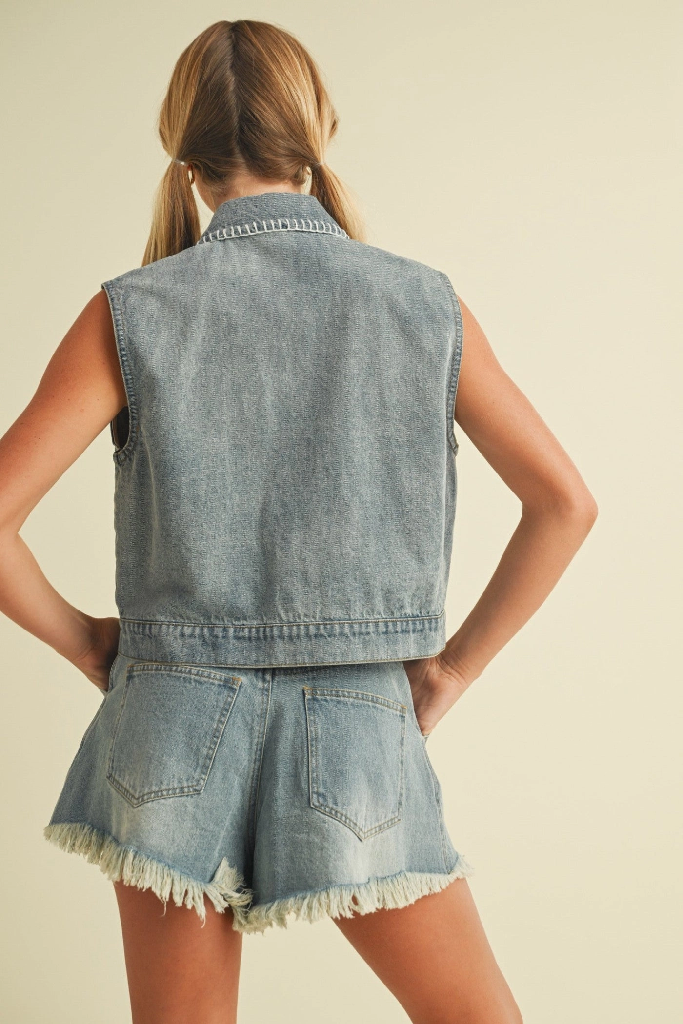 PAIGE DENIM VEST TOP Outdoor Ready Fashion Essential