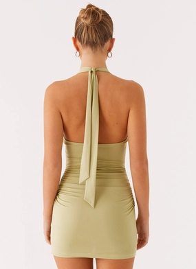 Panama Mini Dress - Lime