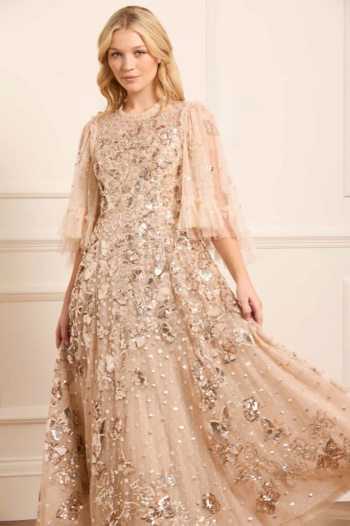 Mid layer Papillon Ankle Gown