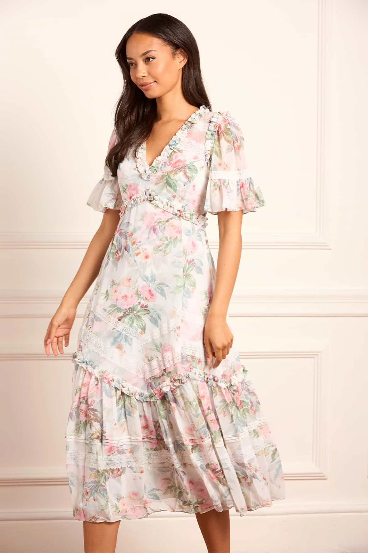 Paradise Garden Sonata Georgette Ballerina Dress Flowing Layers