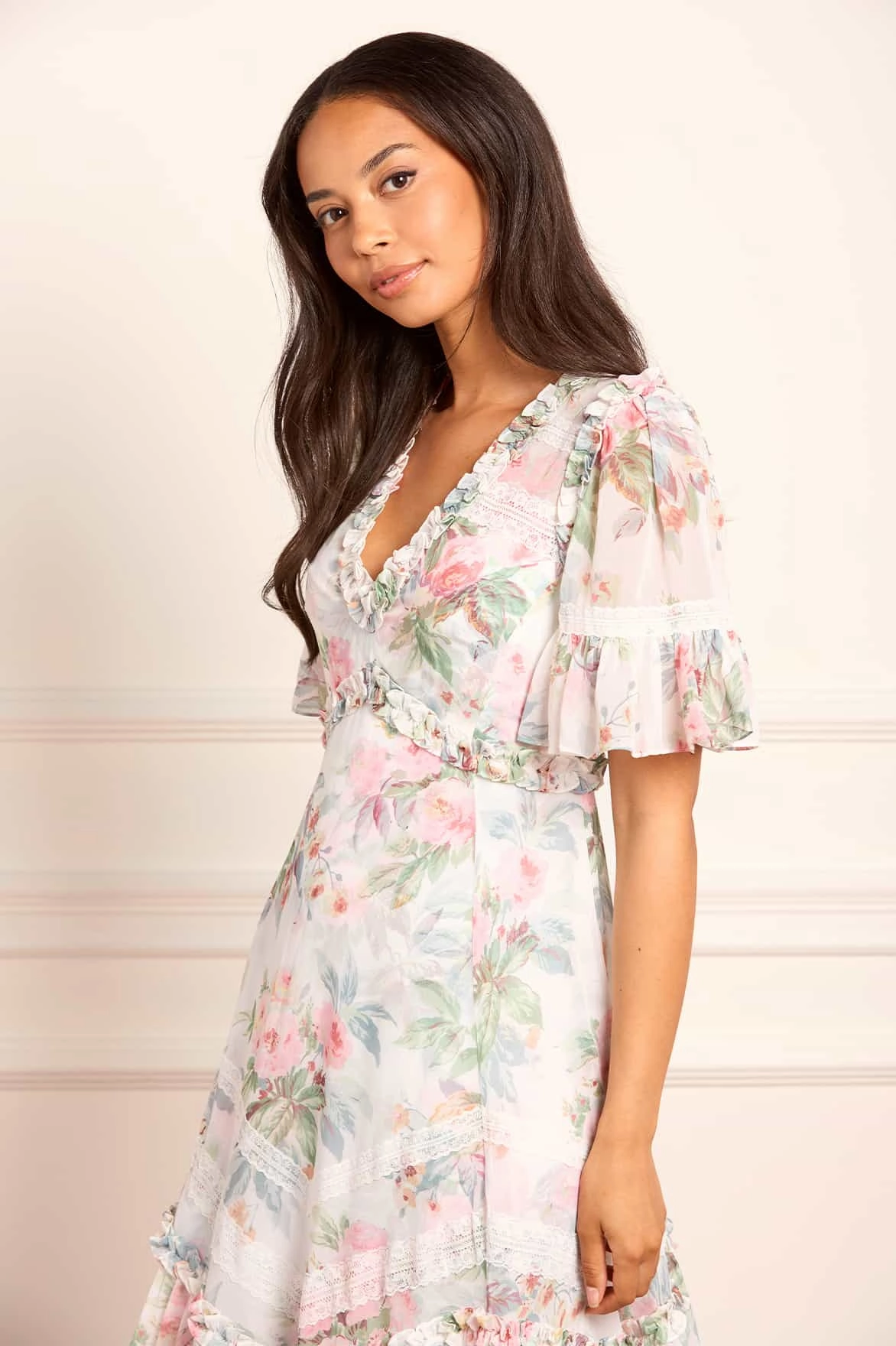 Elegant Detail Mood Booster Paradise Garden Sonata Georgette Ballerina Dress