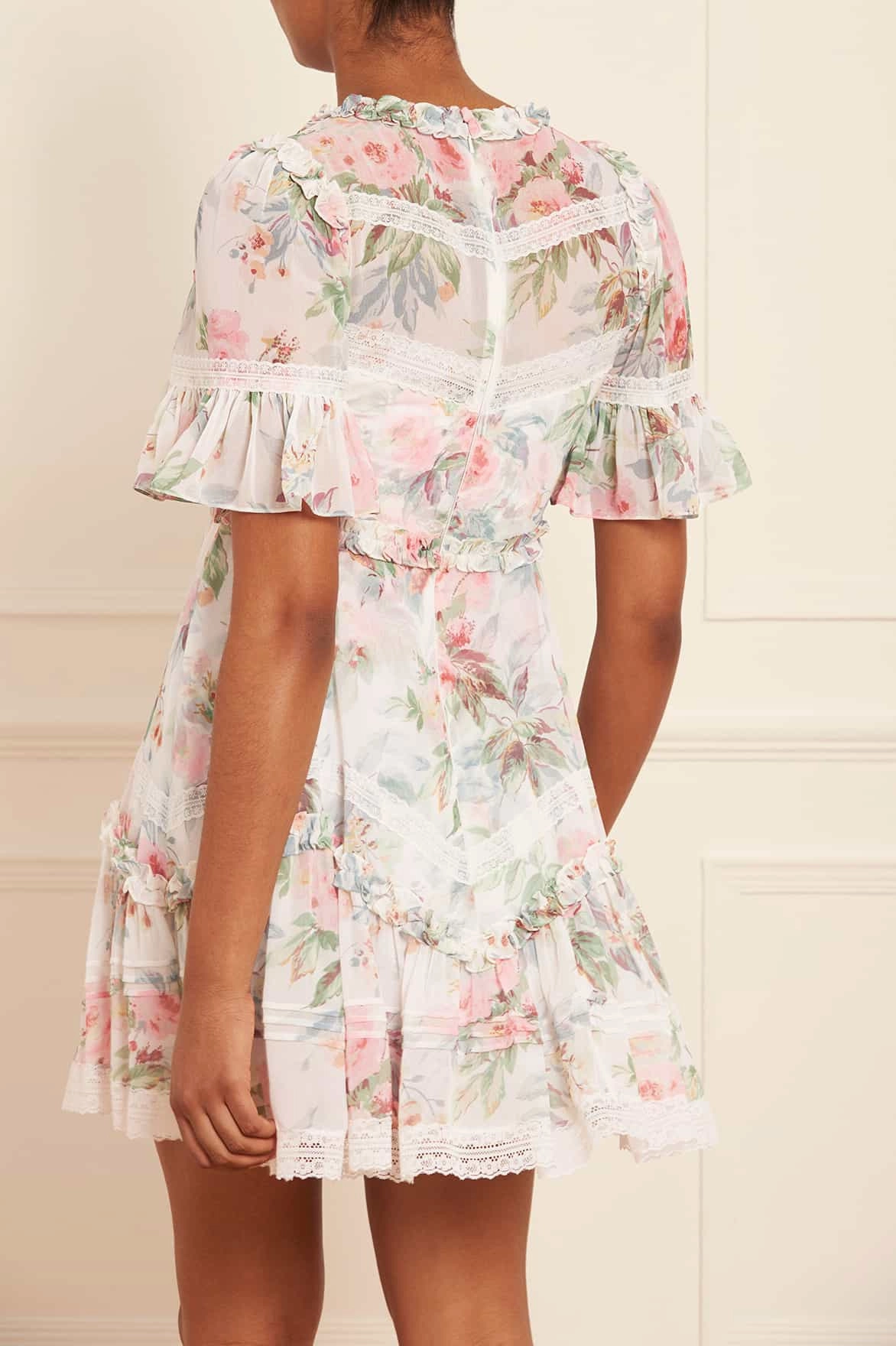 Paradise Garden Sonata Georgette Micro Mini Dress Relaxed Fit Look Street Elegance