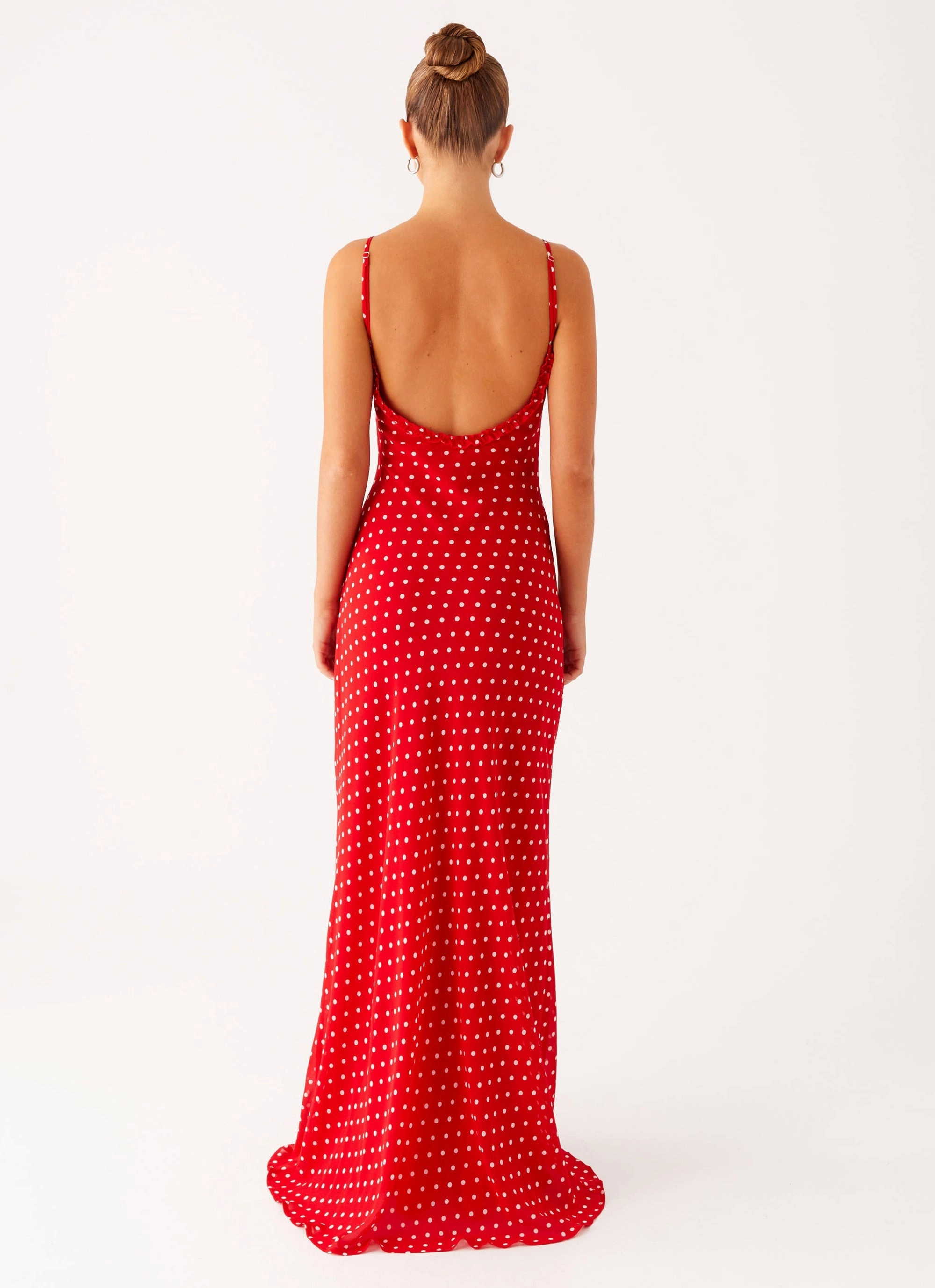 Pareo Maxi Dress - Red Polka Dot