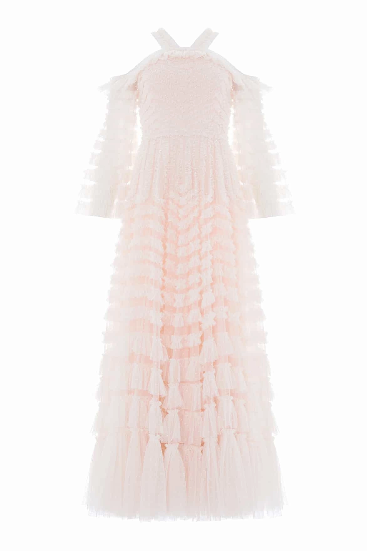 Casual Chic Wear Tiered Skirt La Vie En Rose Off-Shoulder Gown