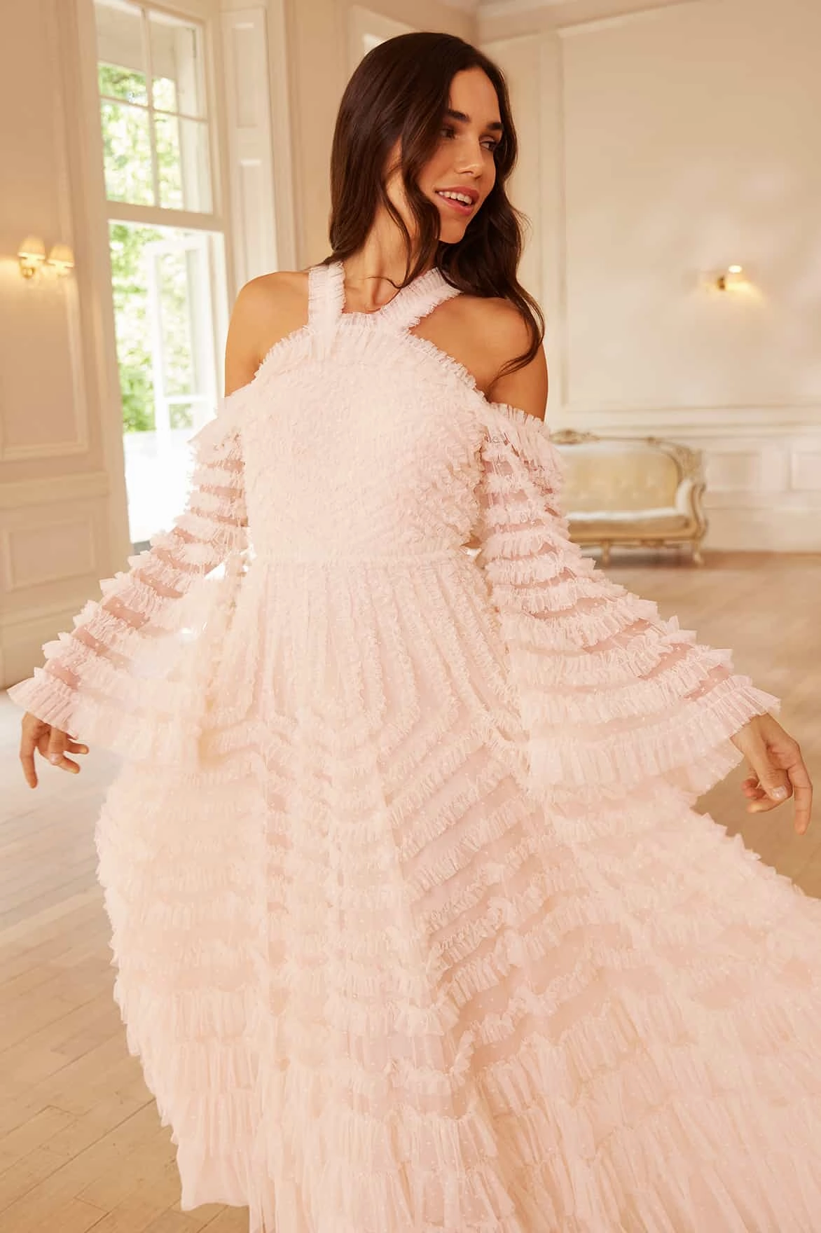 La Vie En Rose Off-Shoulder Gown Chill Comfort