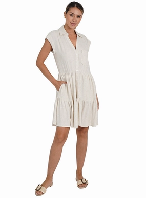 Karla Dress Natural All Fit Metallic Finish