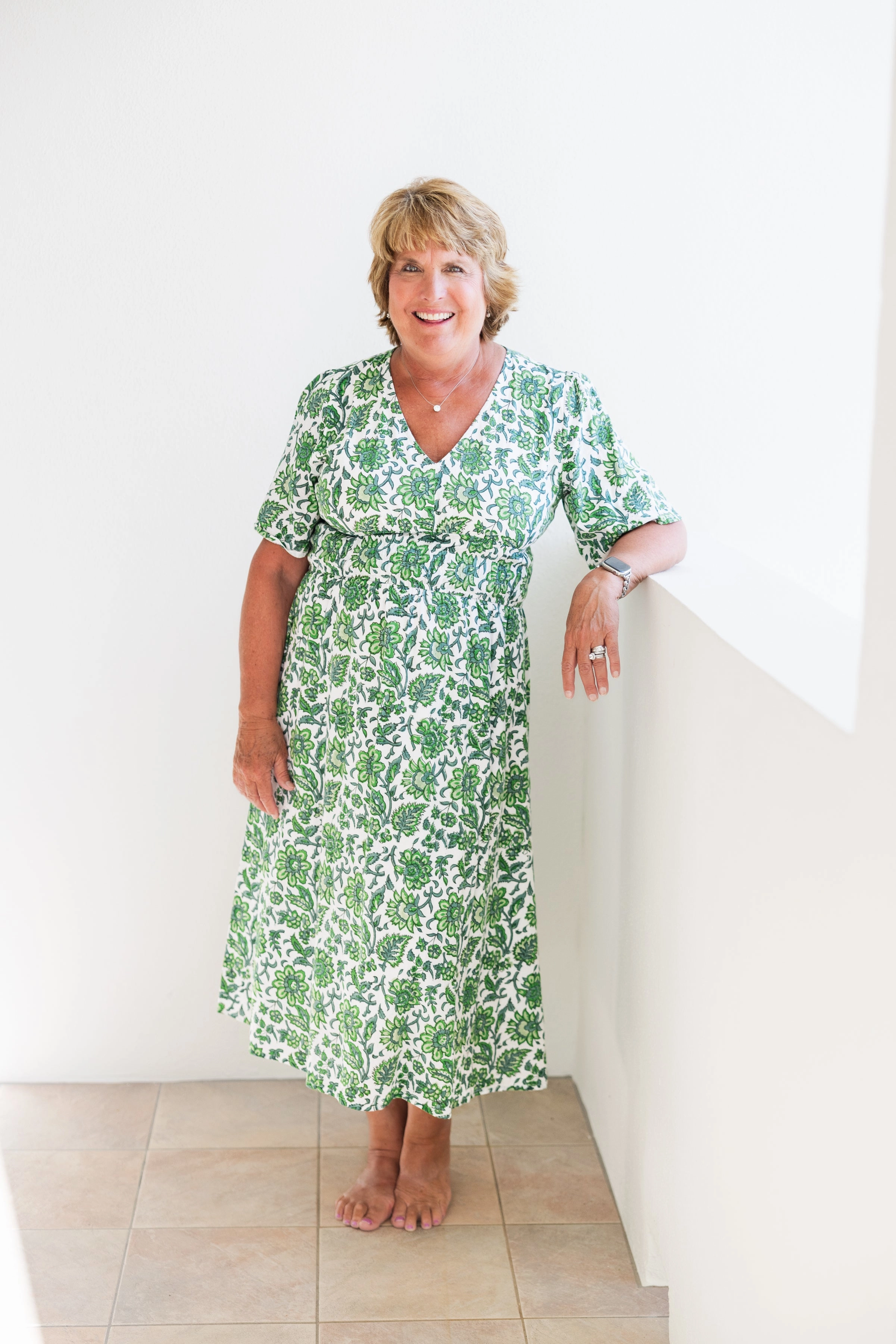 Button-front Lexington Dress Mojito