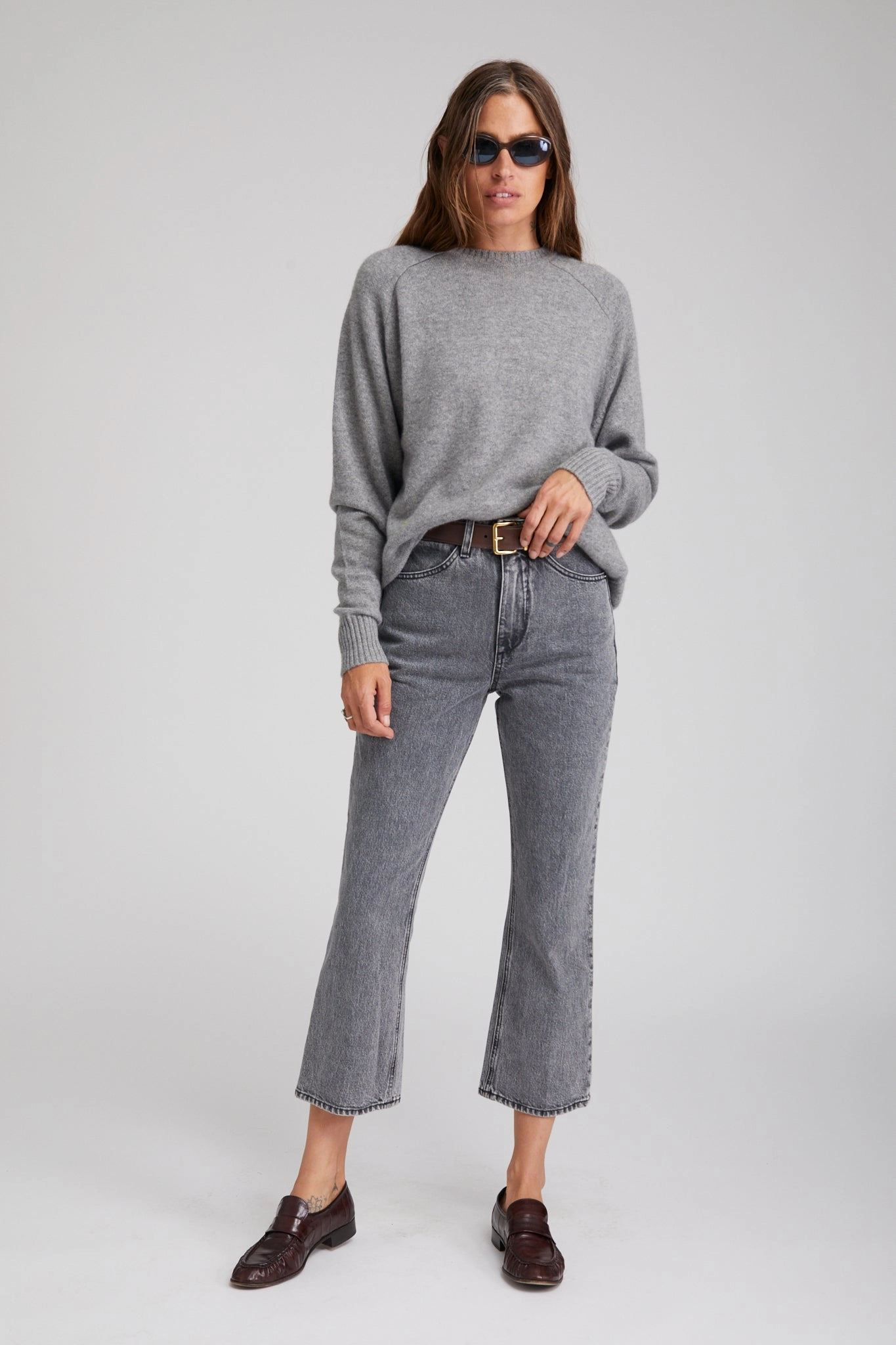 Frida Crop Flare Denim NonScratchSurface elegant design