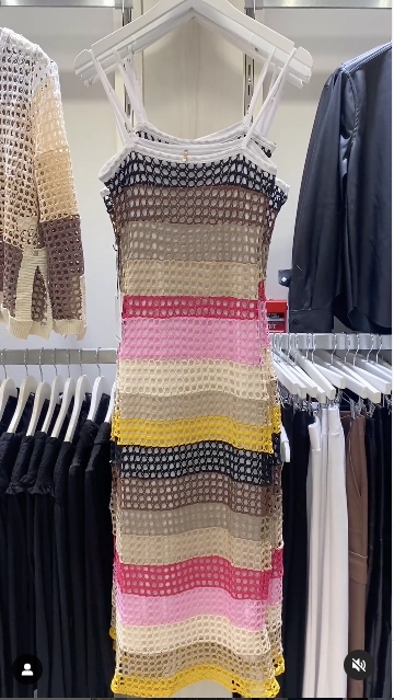 Dew Glow Guest Glam Pete Crochet Maxi Dress