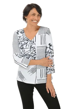 Winter Fashion Petite Belle Surplice V-Neck Knit Top