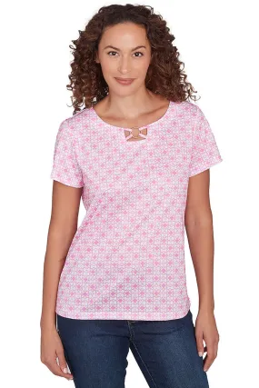 Petite I Pink I Can Lucky Tiles Tee QuickDry Textile Drop Shoulder Cut