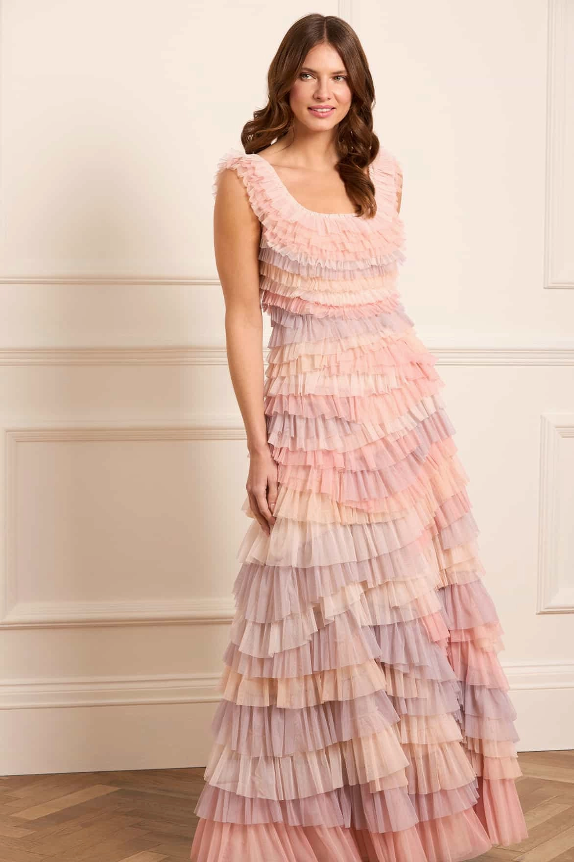 Light and breezy summer dress Relaxed-fit gown Petra Ruffle Gown