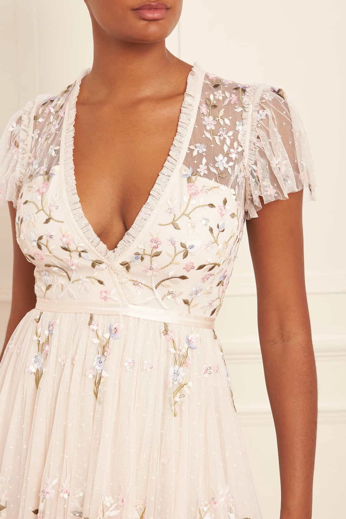 Versatile-Style Petunia Cap Sleeve Gown