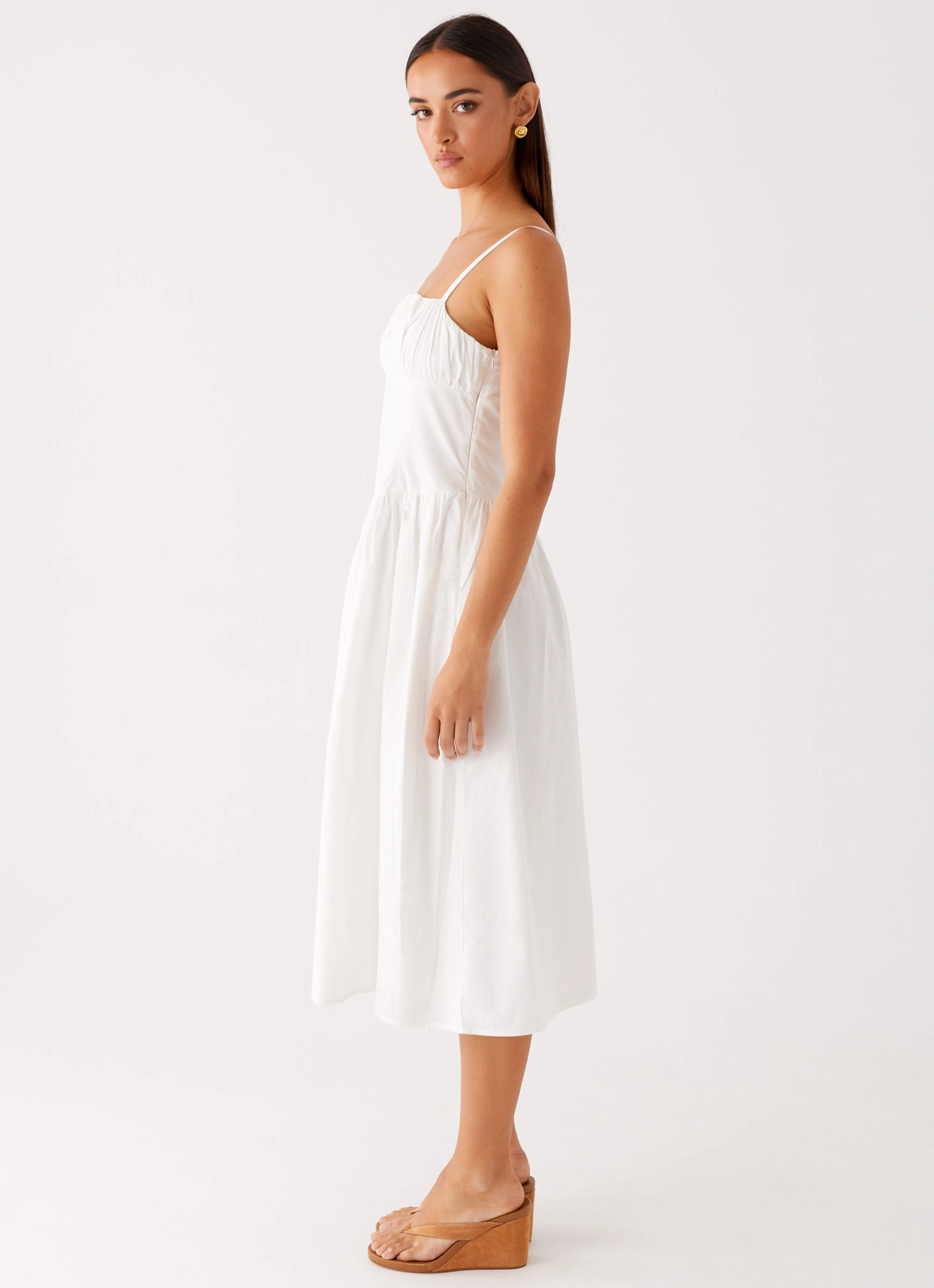 Phillipa Midi Dress - White
