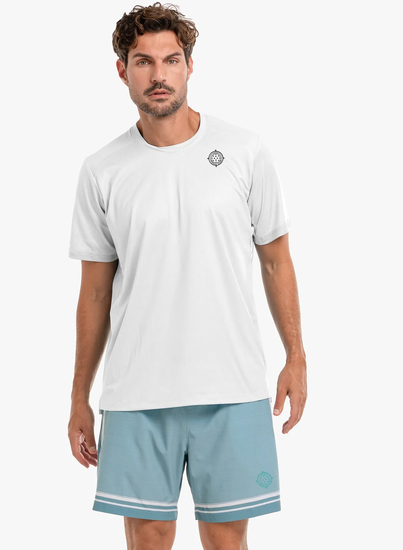 Picklball Short Sleeve Crew RubberizedGrip