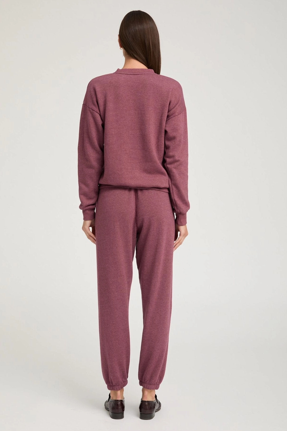 Casual Pullover Soft Knit Pinot Heart Sweatpants