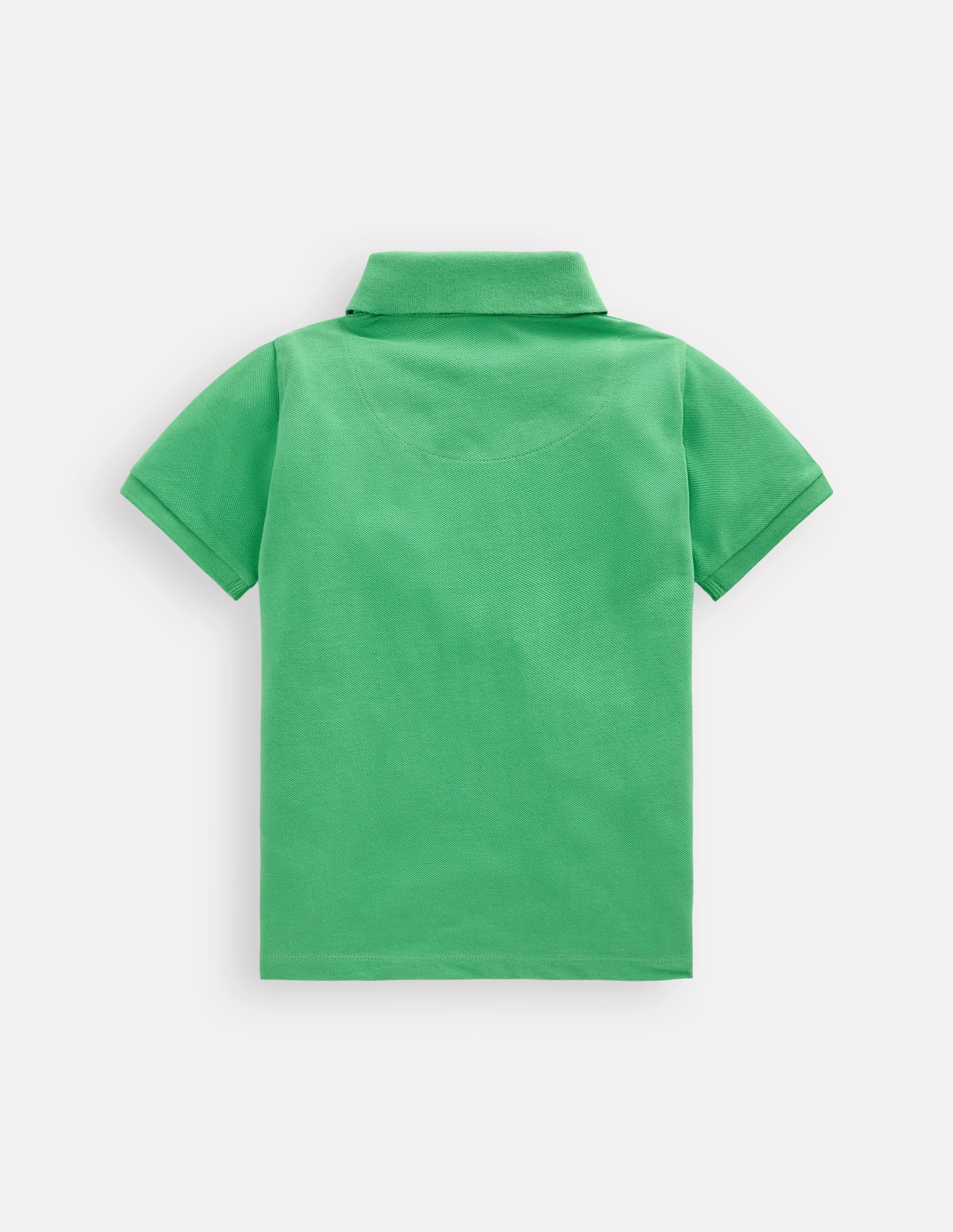 Midweight Texture Piqu Polo Shirt-Aloe Green