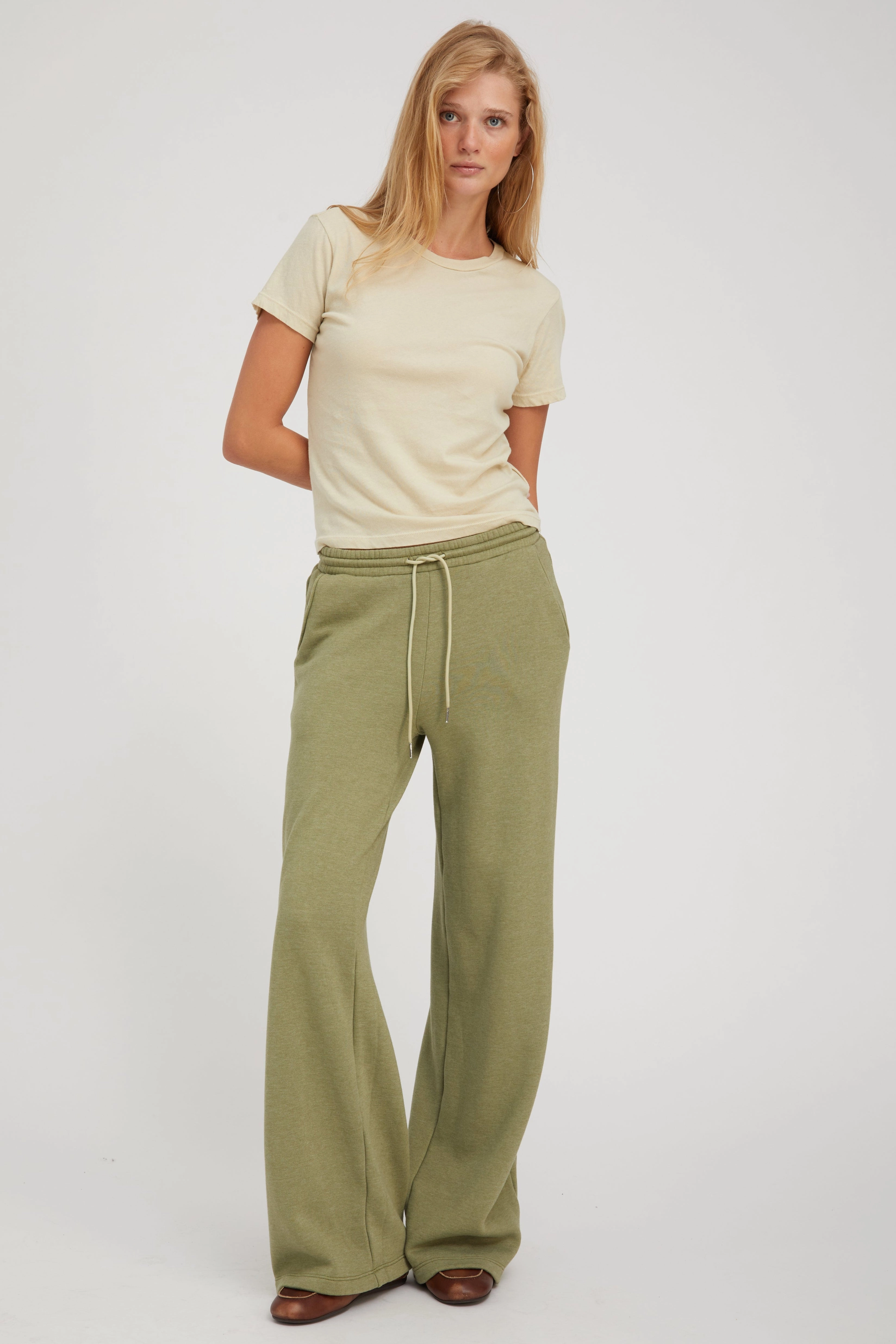 Pistachio Cotton Baby Tee DoubleStitched Construction Durable Hem Stitching