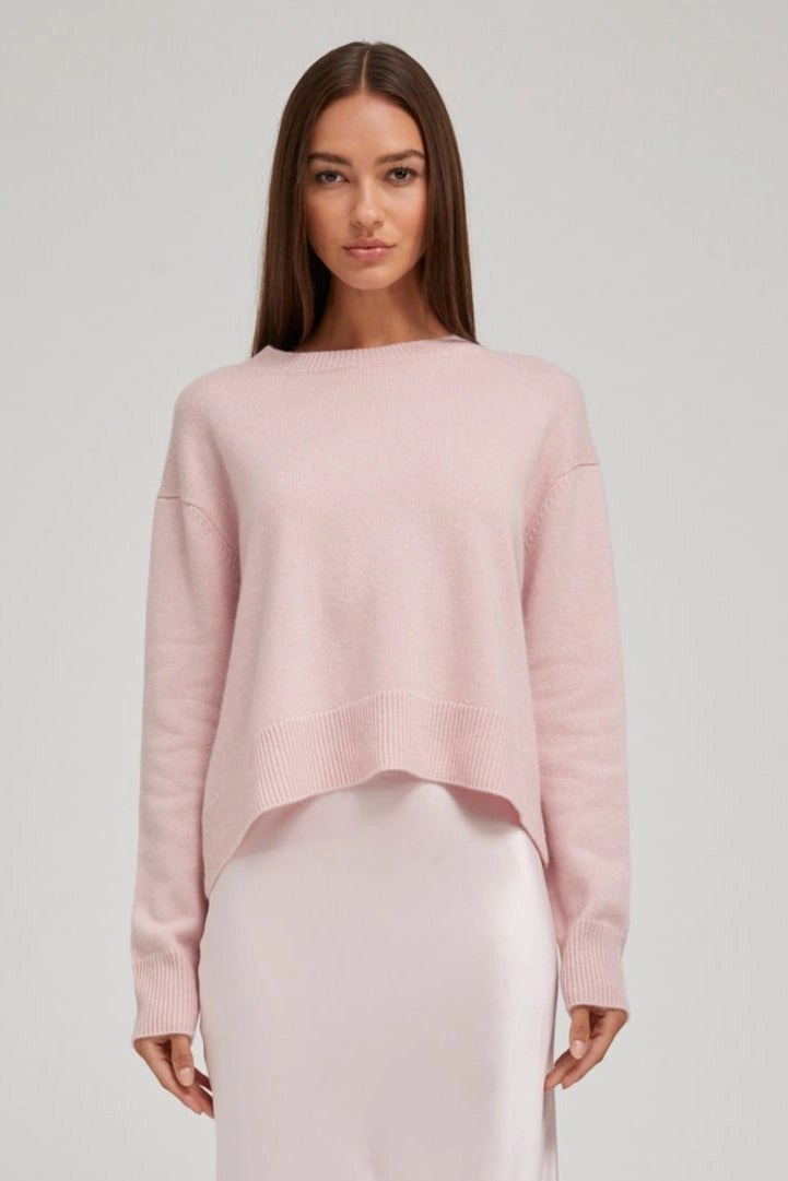 Pixie Cashmere Boxy Sweater Flattering Drape