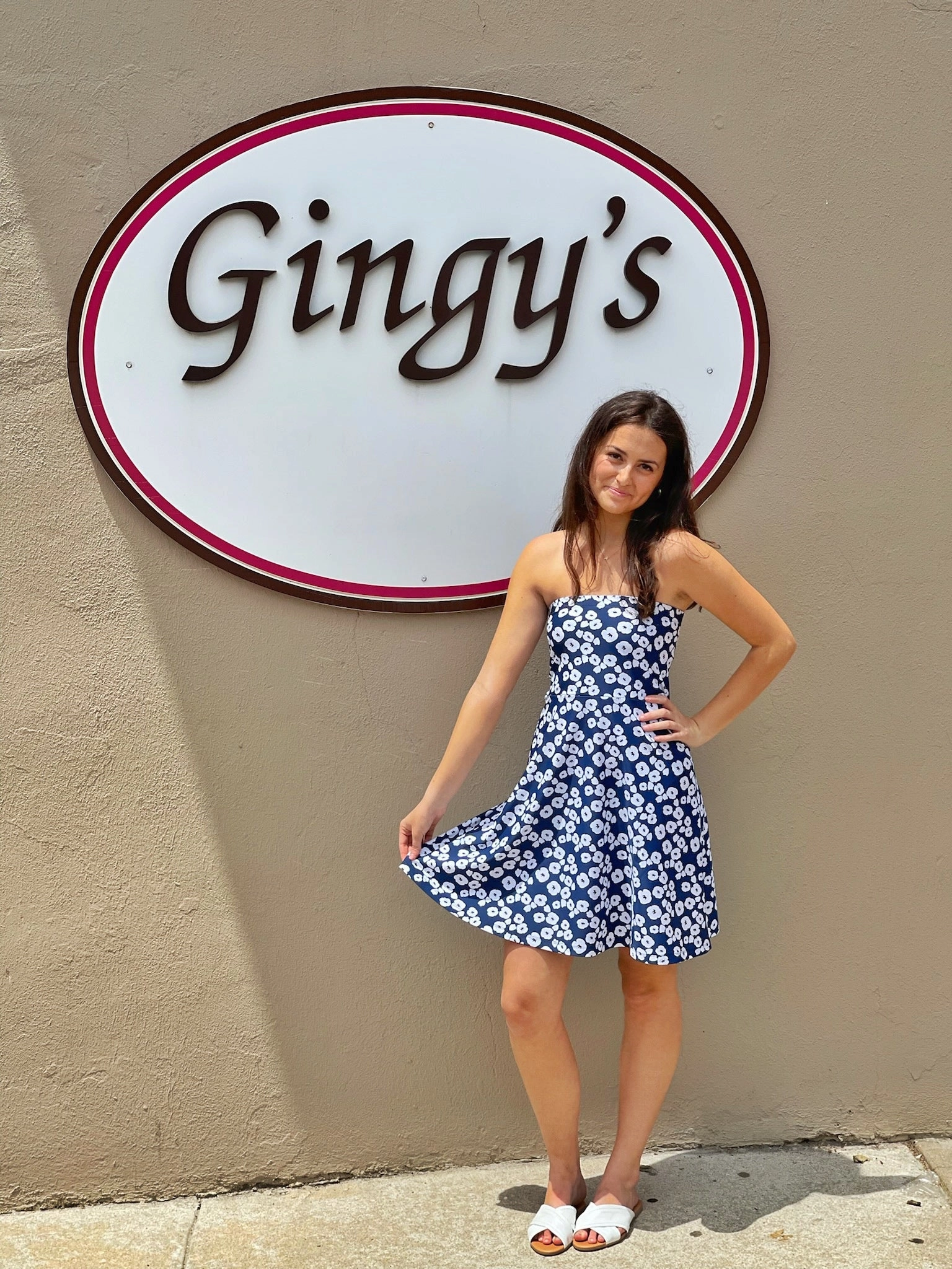 Pure Look Avalon Dress Mini Pop Art Navy