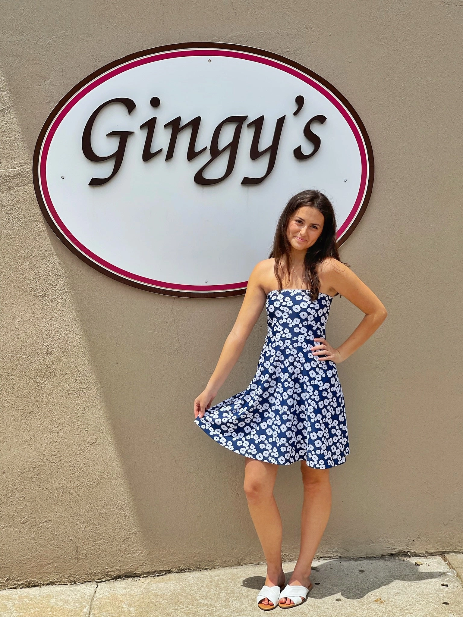 Inner lining Calm Mood Avalon Dress Mini Pop Art Navy