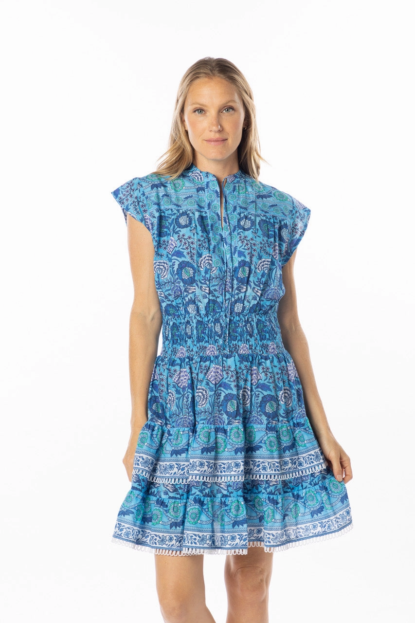 Subtle Charm Poppy Dress Azure