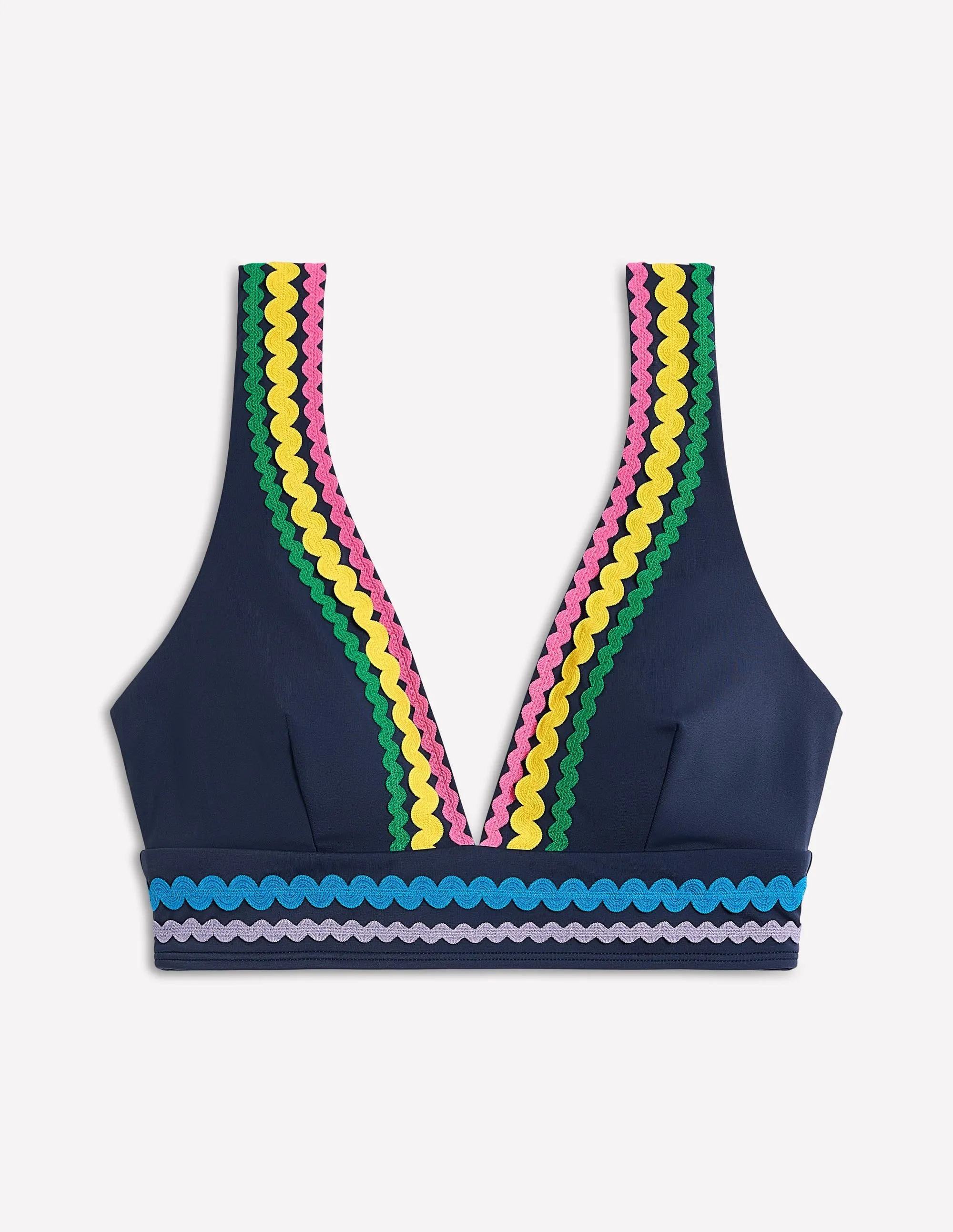 Porto Bikini Top-Navy Rik Rak Active Fun