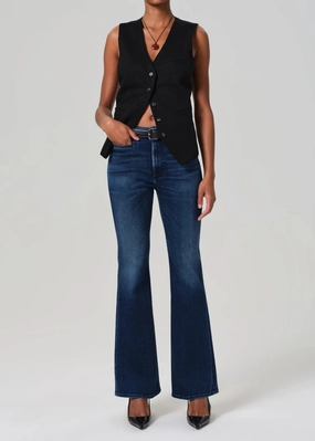 Neutral Casual Lilah Flare With Welt Pocket in Marvita