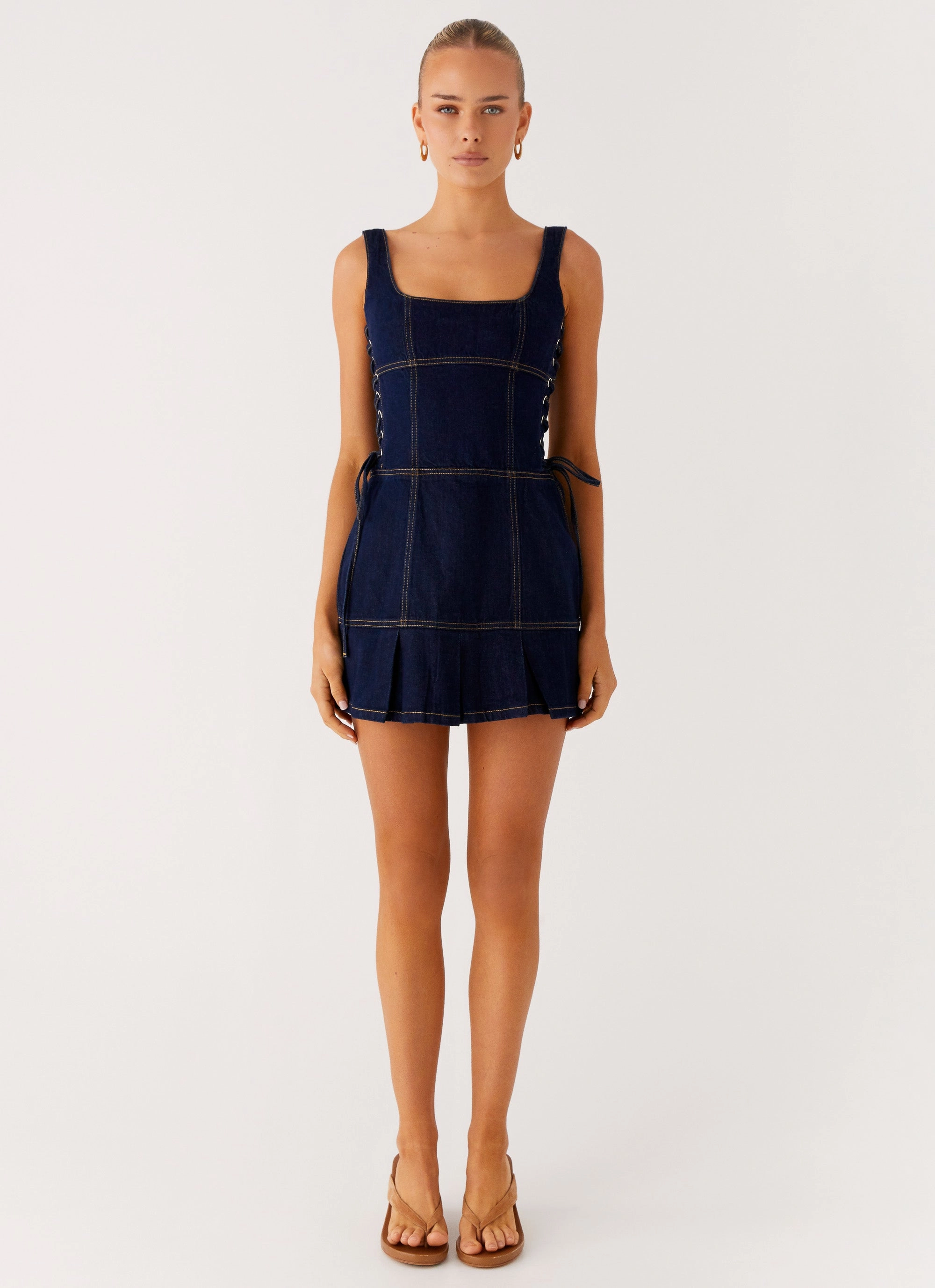 Preston Mini Dress - Indigo