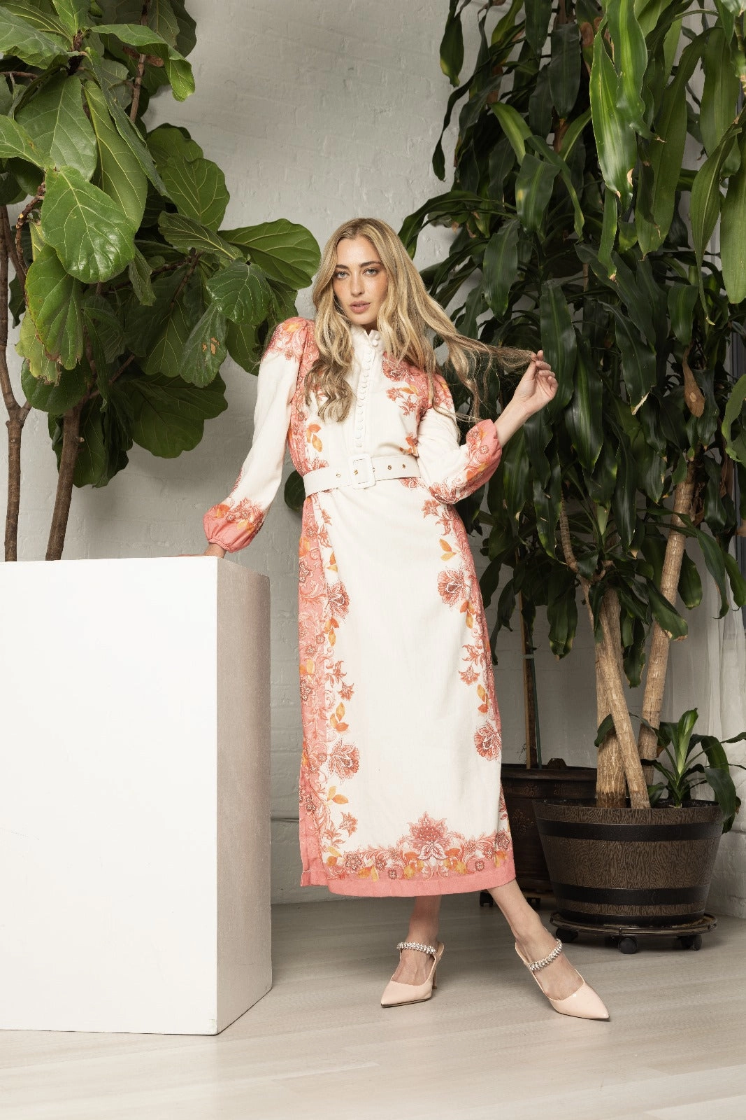 Avalle Dress Gloss Accent Guest Glam