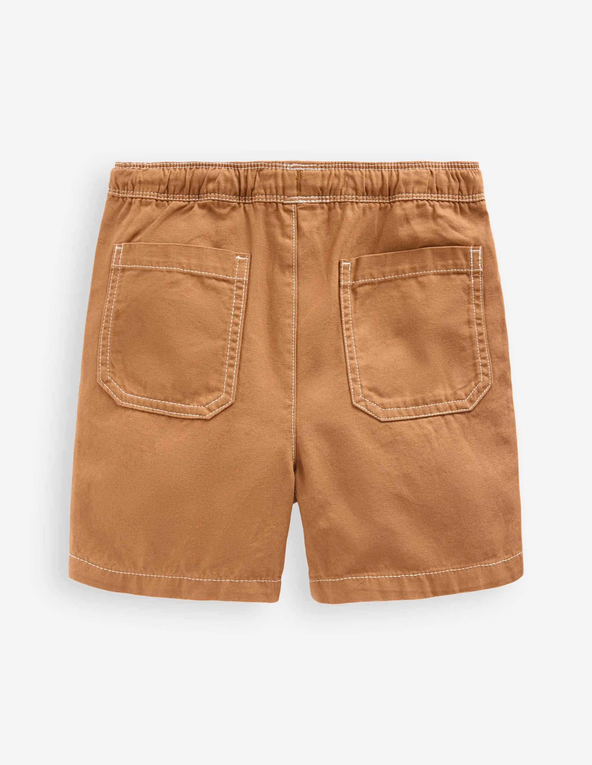 Pull-On Cotton Shorts-Butterscotch Brown adventure apparel