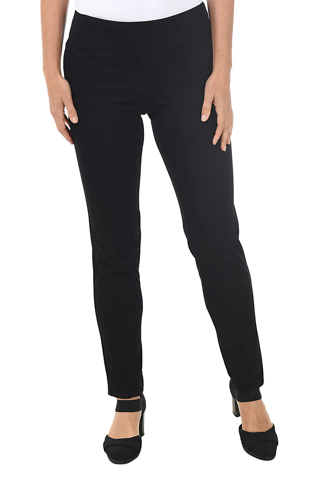 Pull-On Slim Leg Denim Pant Rubberized grip