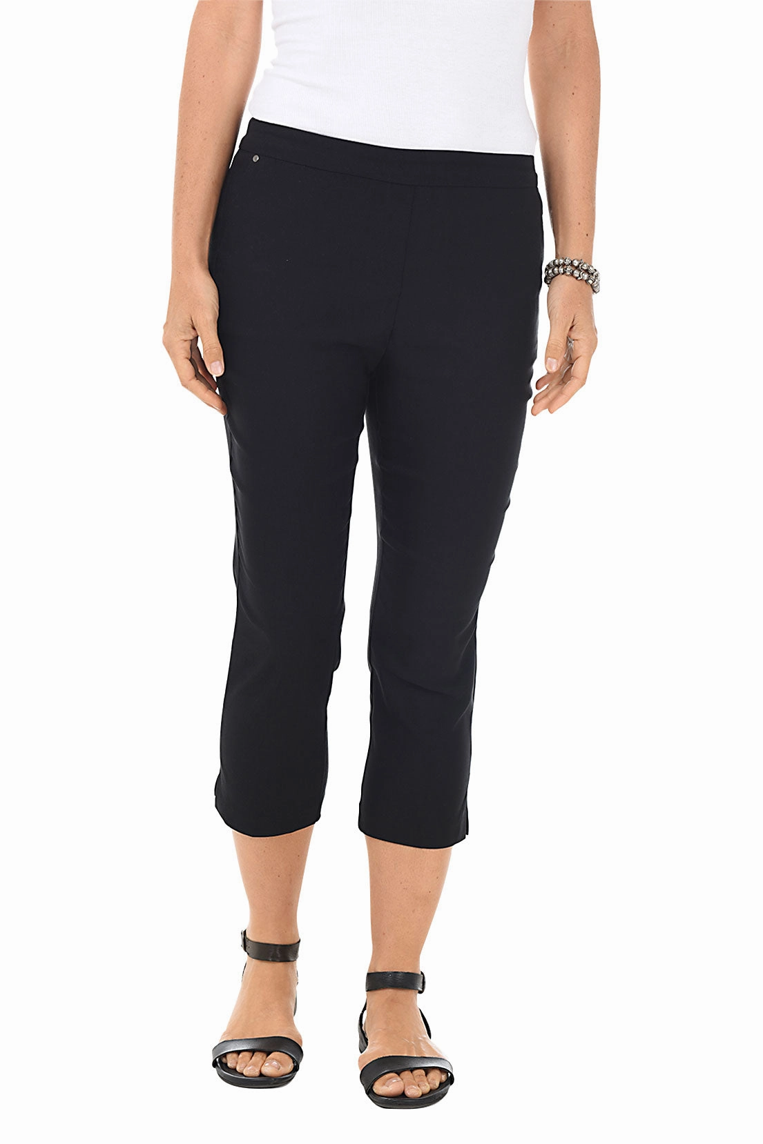 Modular Pocket System Versatile Style Pull-On Flatten It Capri Pant