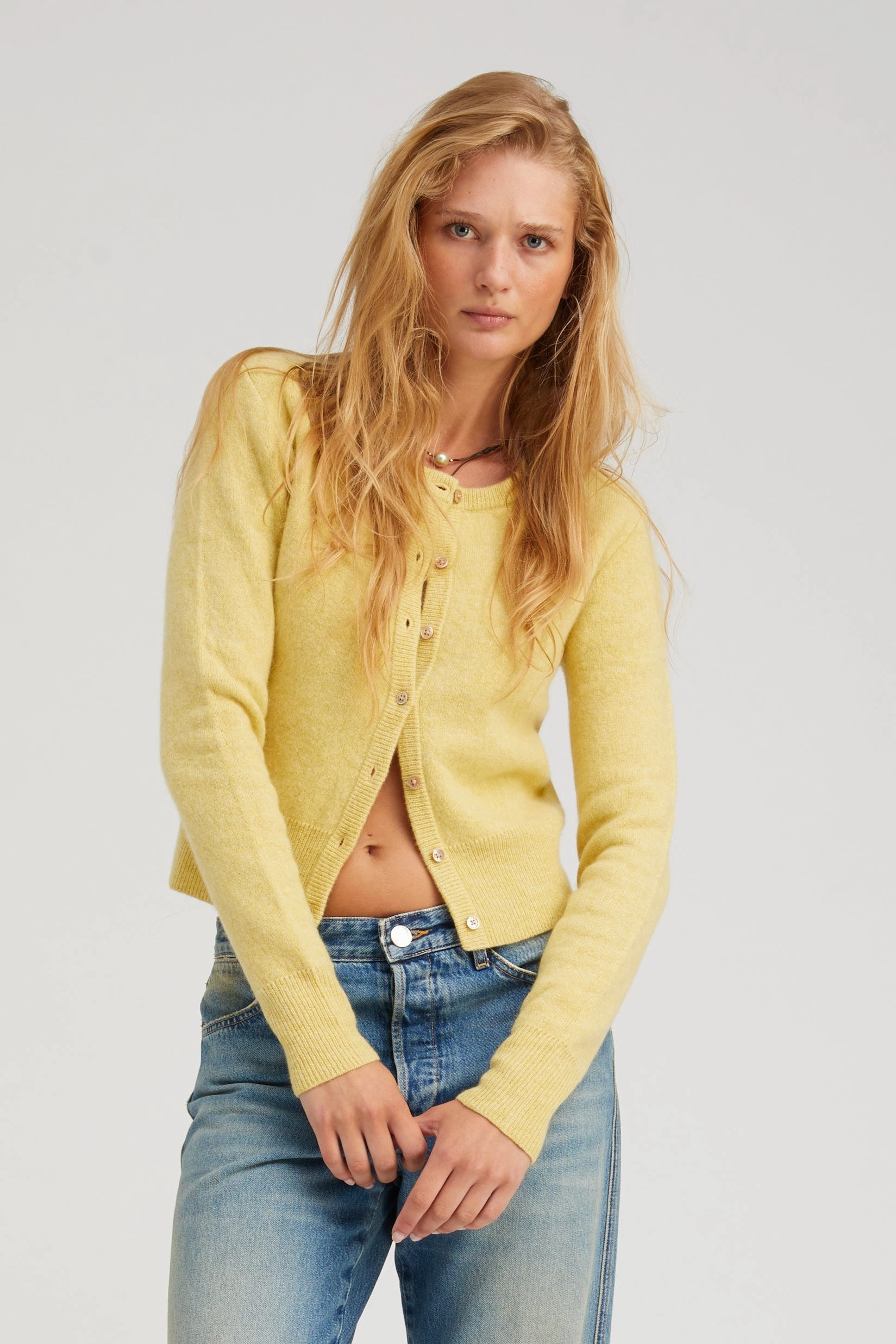 UV Protection Enhanced Citrus Cashmere Baby Cardigan