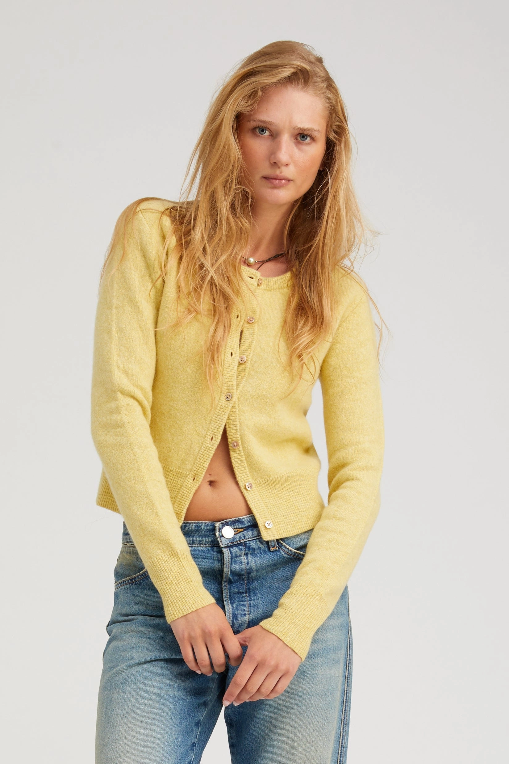 Citrus Cashmere Baby Cardigan Anti Odor Treatment Reflective Trims