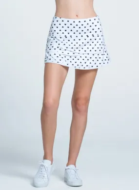 snag resistant Queen Of Hearts Scallop Skirt