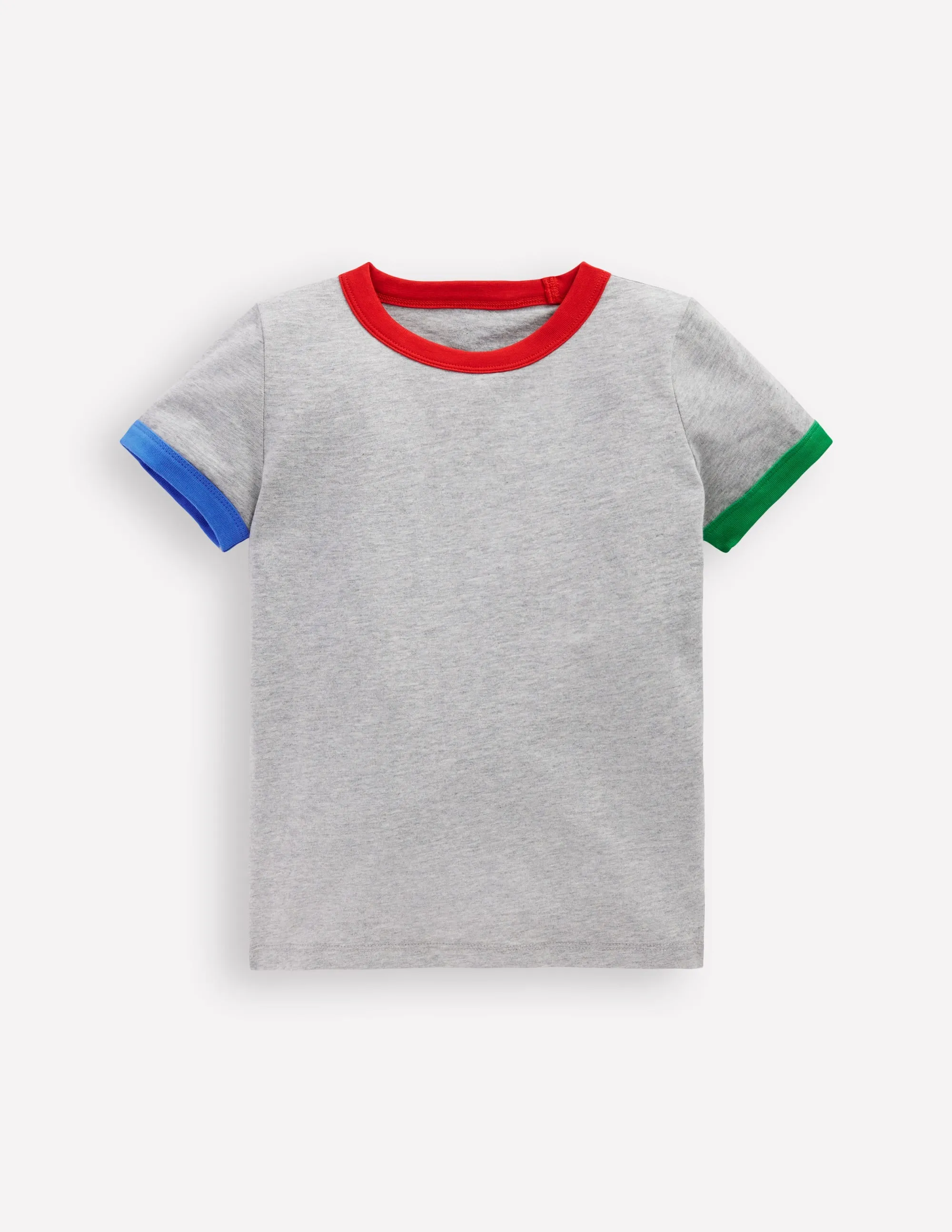 Ringer T-Shirt-Grey Marl OversizedFit