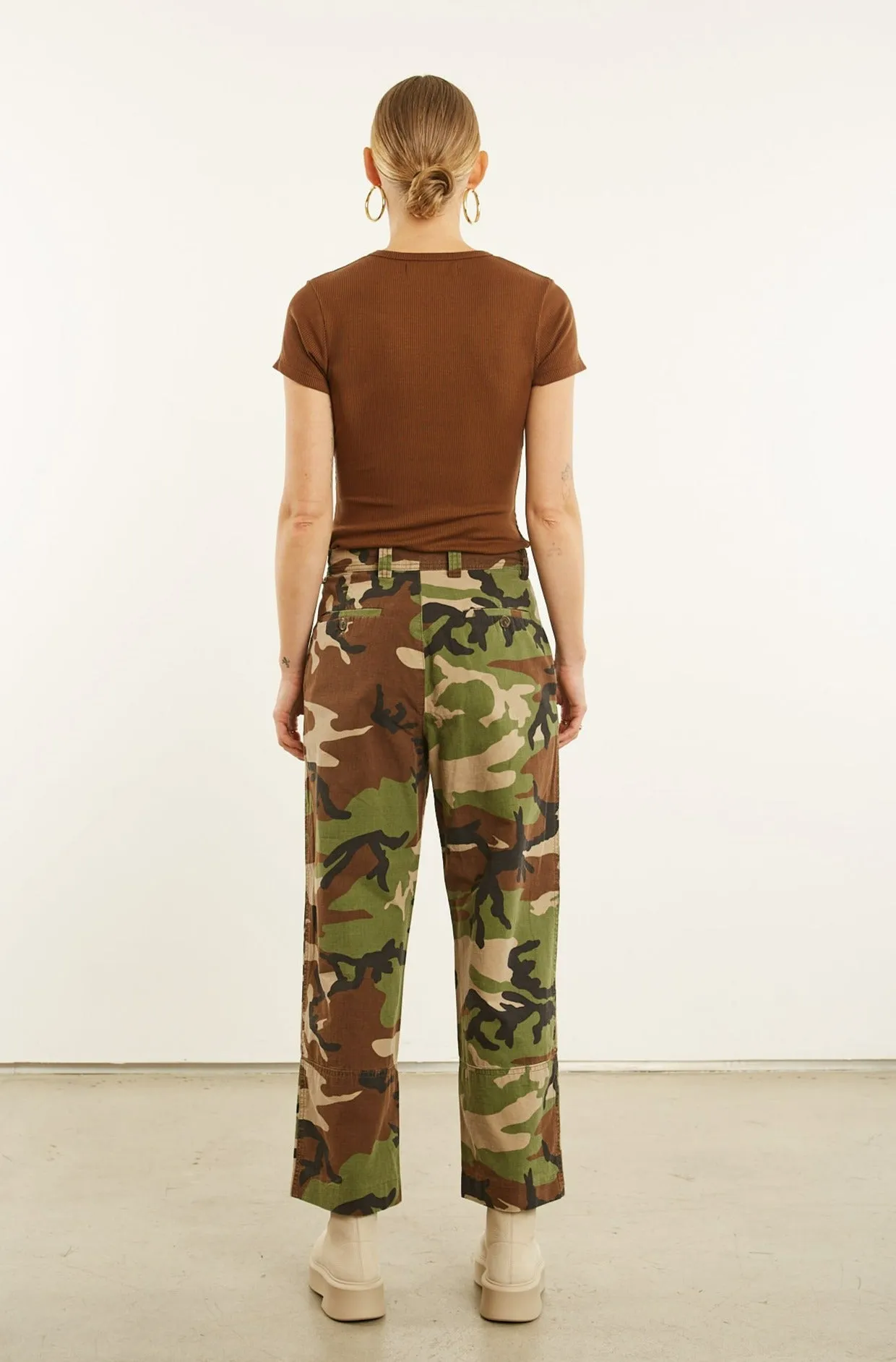 Camouflage Slash Pocket Trousers Travel Style