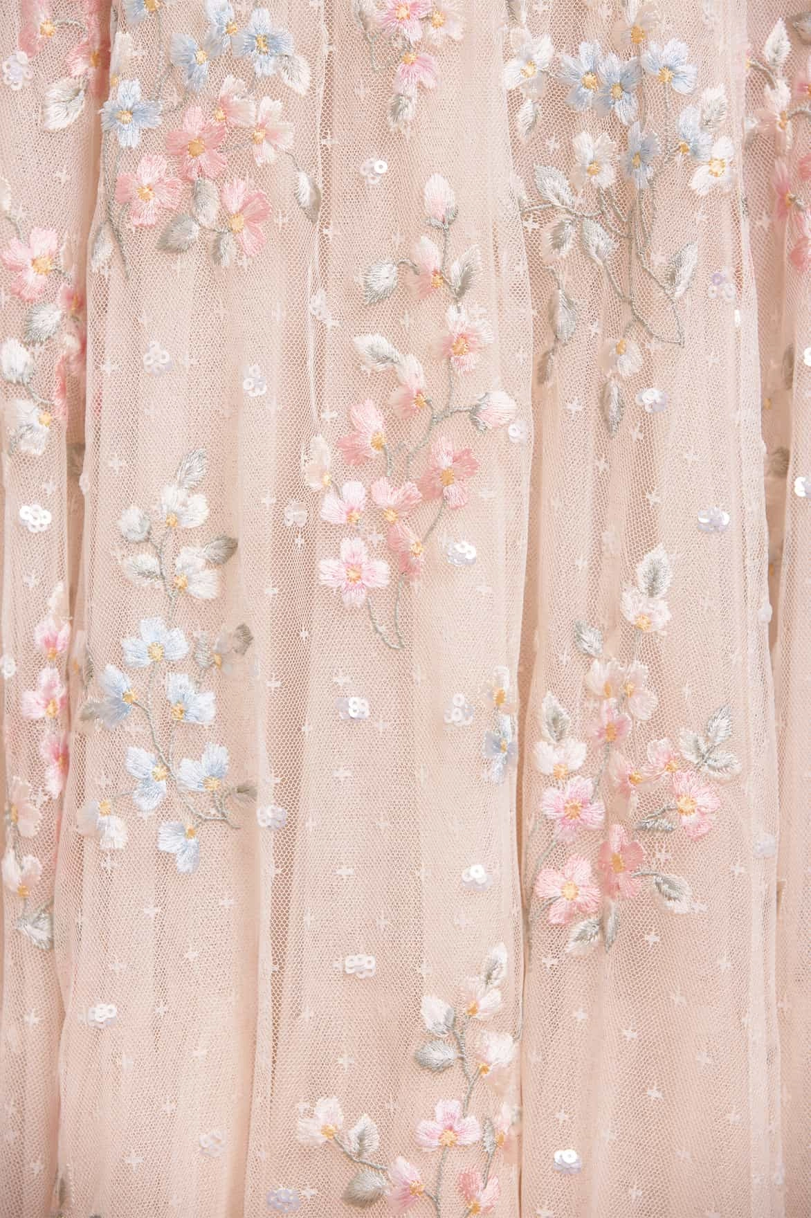 Versailles Ditsy Cape Sleeve Ankle Gown Heart Glow Light Appeal