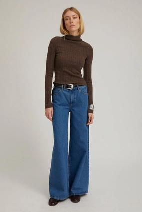 Comfy Stretch Low-rise style Coco Wide Leg Denim