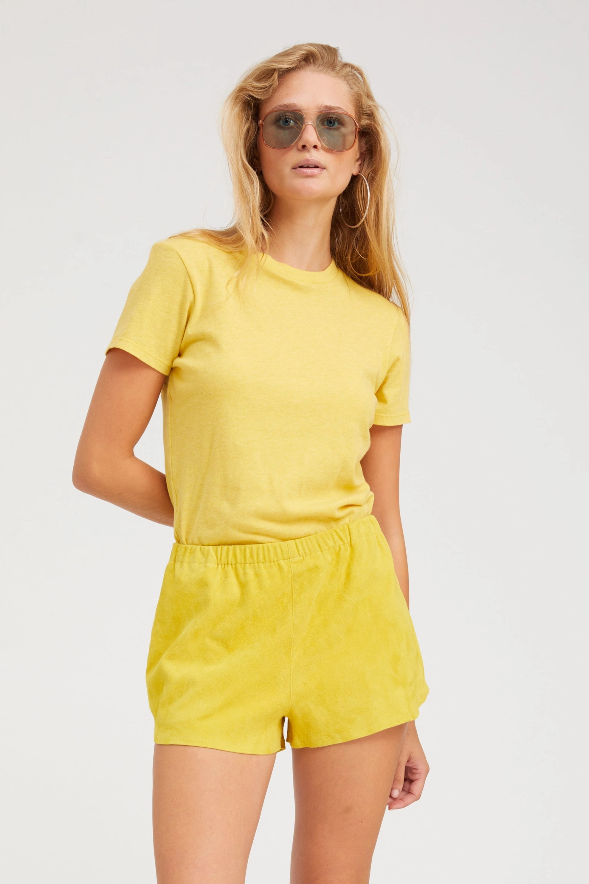 Limoncello Cotton Baby Tee Oversized Silhouette