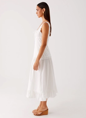 Quinn Midi Dress - White