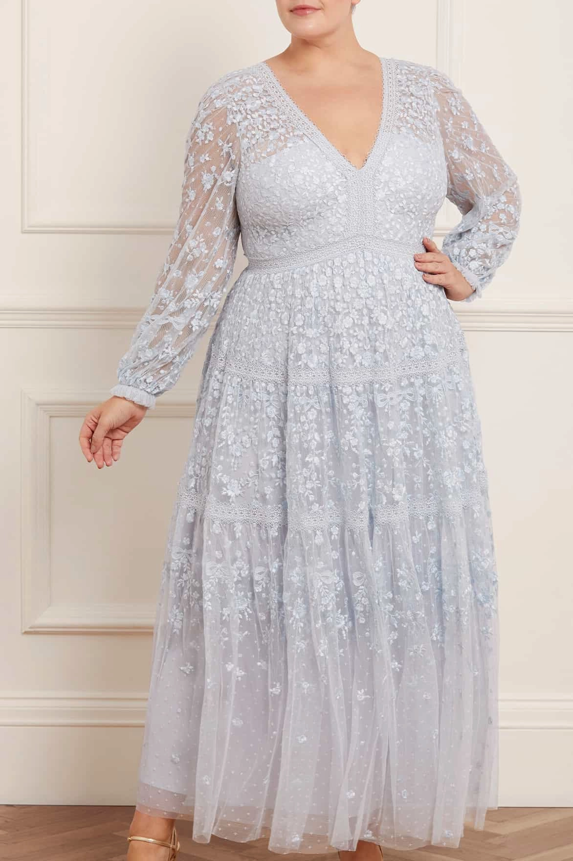 Comfortable fit Celestia Ribbon Ankle Gown