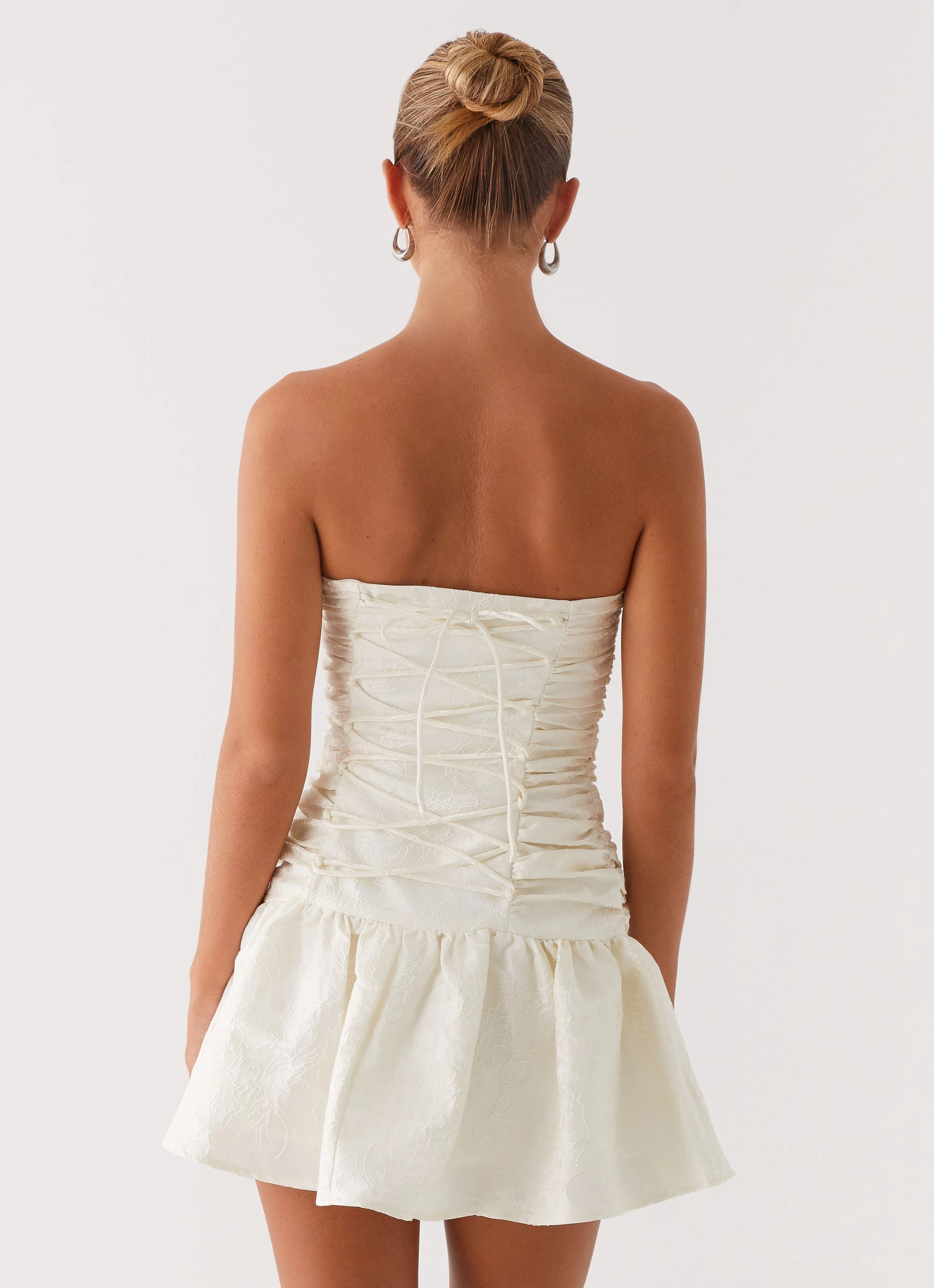 Ray Of Light Mini Dress - White