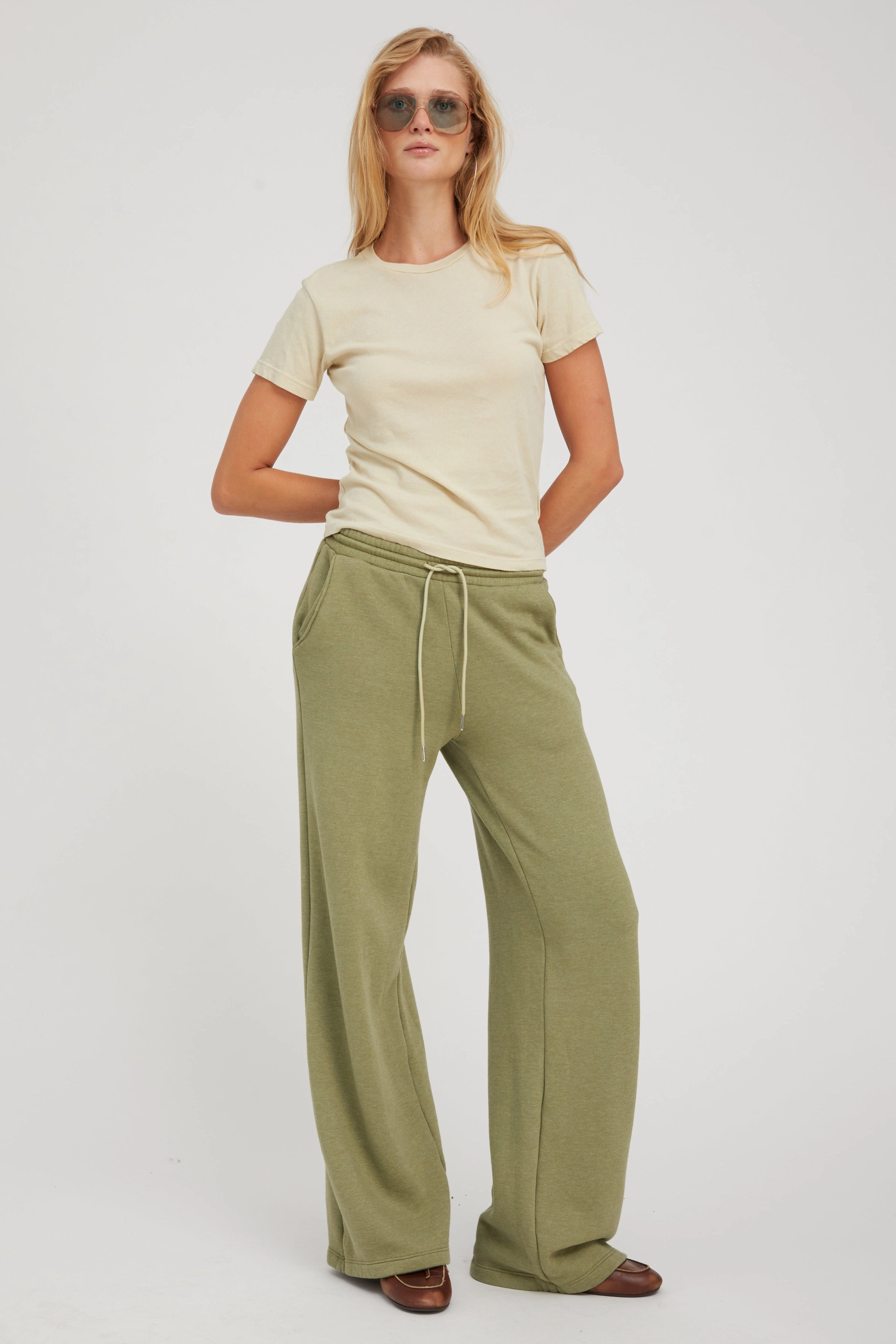 Basil Baggy Sweatpants Friction Resistant Finish