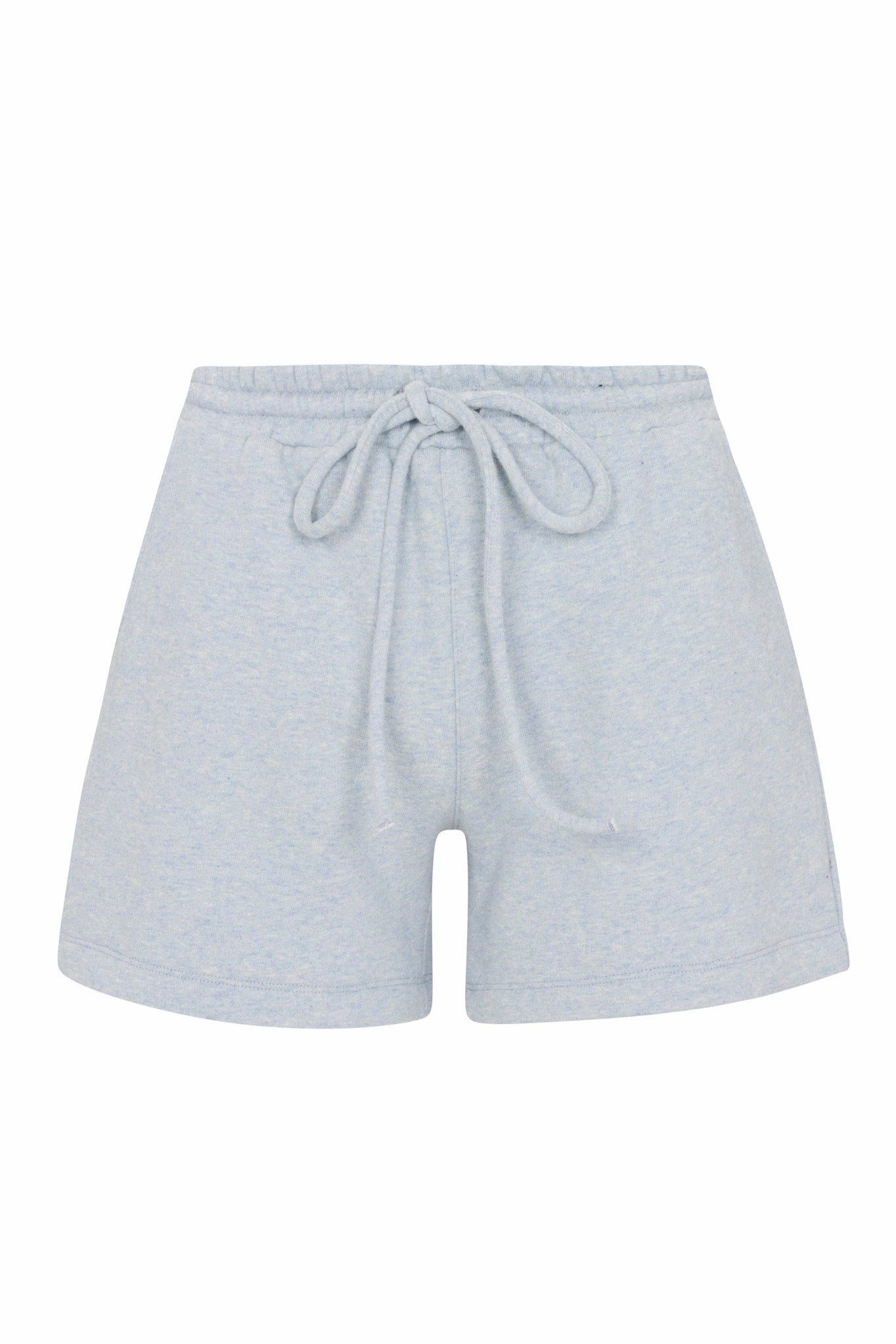 Comfortable Layer Bonded Seam Technique Ice Blue Melange Sweatshorts