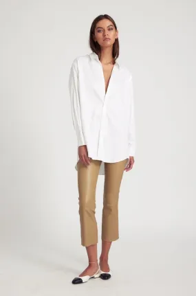 Office Attire White Poplin Shirt